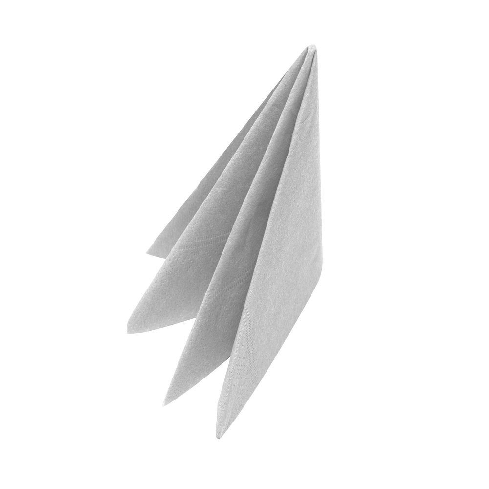 100 Silver Napkins 40cm x 40cm 3ply Serviettes Swan