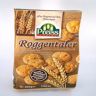 Vinschgauer rye talers Preiss 200 gr. - Crisp Bread South Tirol