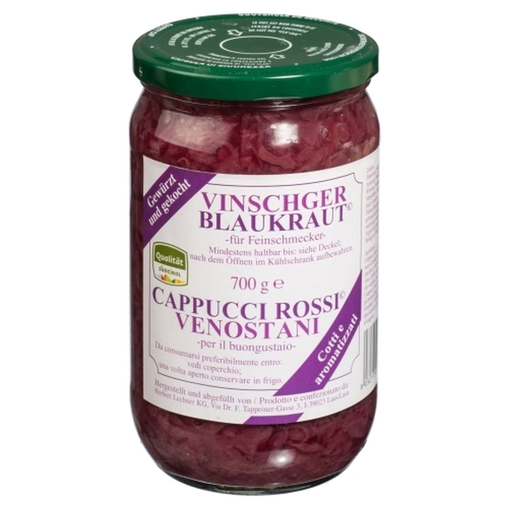 Red Cabbage Venosta Valley 700 gr. - Herbert Lechner