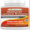 Best Naturals Lactose Intolerance Relief Tablets with Natural Lactase Enzyme, Fast Acting High Potency Lactase, 9000 FCC ALU, 180 Count view 1