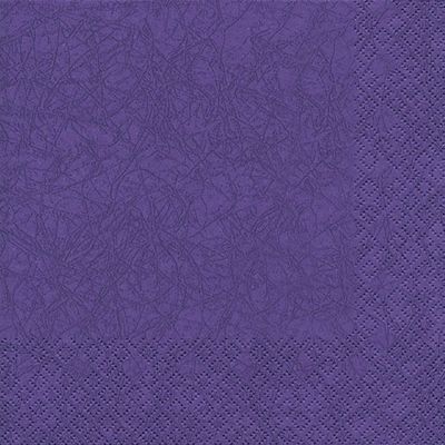 20 Serviettes Plain Purple / Modern / Timeless plain colours / 33 x 33 CM