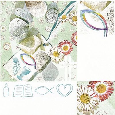 20 napkins for Communion / Confirmation / Communion modern 33 x 33 CM