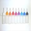 Vapour Town 9 x 10ml Needle tip Plastic Bottle - Refilling e Liquid Bottle - 9 Different Coloured Needle caps view 1