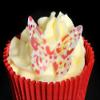 24 Precut Valentines Wedding Heart Patterned Butterfly Edible Cupcake Toppers Decorations view 1