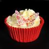 24 Precut Valentines Wedding Heart Patterned Butterfly Edible Cupcake Toppers Decorations view 2