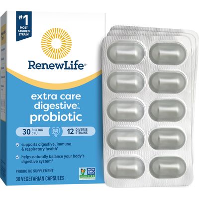 Renew Life, Extra Care, Ultimate Flora Probiotic, 30 Billion Live Cultures, 30 Vegetable Capsules