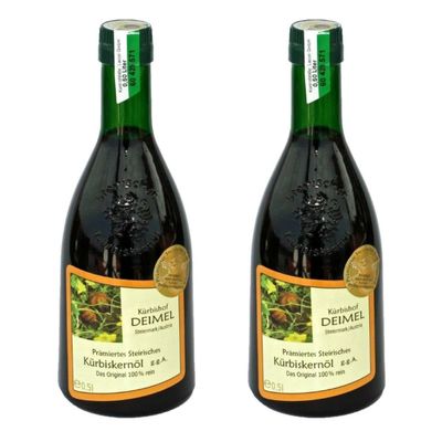 Krbishof DEIMEL Steiermark/Austria - Value Pack 2 x 500ml - Original Styrian pumpkin seed oil from Austria