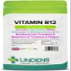 Lindens Vitamin B12 1000mcg Cherry Flavour Sublingual Tablets - 100 Pack - for Red Blood Cell Formation and Fatigue Reduction - Fast Absorption - UK Manufacturer, Letterbox Friendly view 1