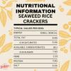 Sunburst Snacks Seaweed Rice Crackers, Asian Japaneese Style Crispy Snack, Resealable & Recyclable Pouch, 500G view 2