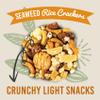 Sunburst Snacks Seaweed Rice Crackers, Asian Japaneese Style Crispy Snack, Resealable & Recyclable Pouch, 500G view 4
