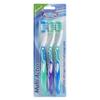 Beauty Formulas Active Oral Care Multi-Action Toothbrush 3-Pieces, Assorted view 1