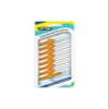 3 packs of super value, more hygienic & less distortion orange interdental brushes, 0.45mm. 24 brushes in total. view 1