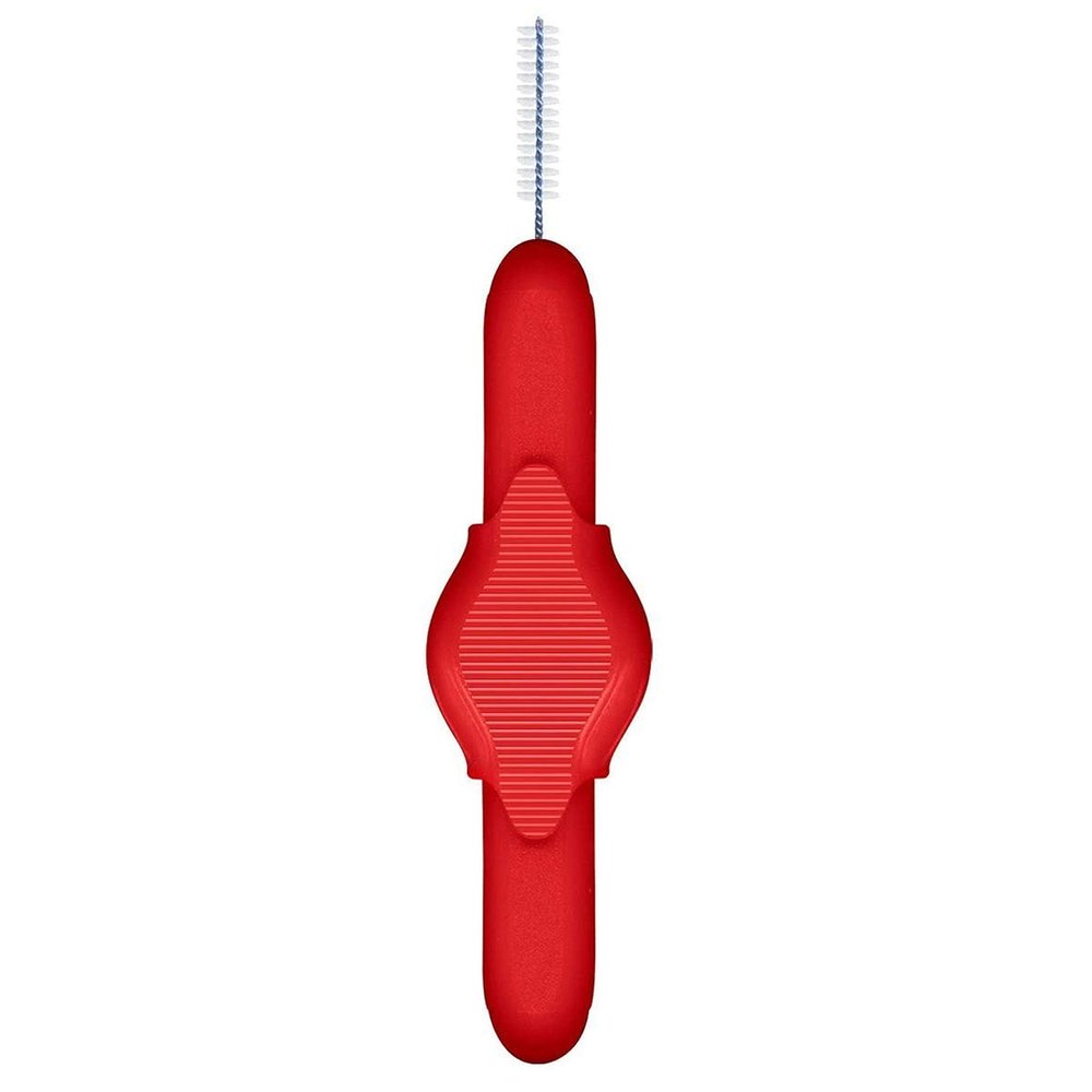 3 packs of super value, more hygienic & less distortion red interdental brushes, 0.5mm. 24 brushes in total.
