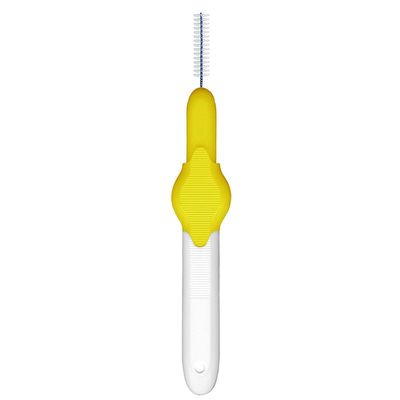 4 packs of super value, more hygienic & less distortion yellow interdental brushes, 0.7mm. 32 brushes in total.