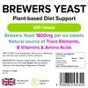 Lindens - Brewers Yeast - 1800mg Daily Intake - 500 Vegan Tablets - UK Made - Natural Vitamins & Micronutrients and Non-Debittered for Maximum Nutrition | B Vitamins, Amino Acids, Minerals view 2