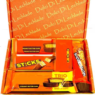 American Chocolate Gift Box Peanut Butter Set by Dolci Di Lechlade Pieces Cups Sweets Mothers Day Present Chocolates Sweet Easter Birthday