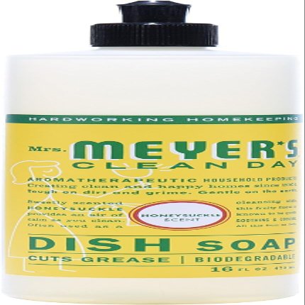 Mrs. Meyer's Clean Day Dish Soap, Honeysuckle, 16 fl oz