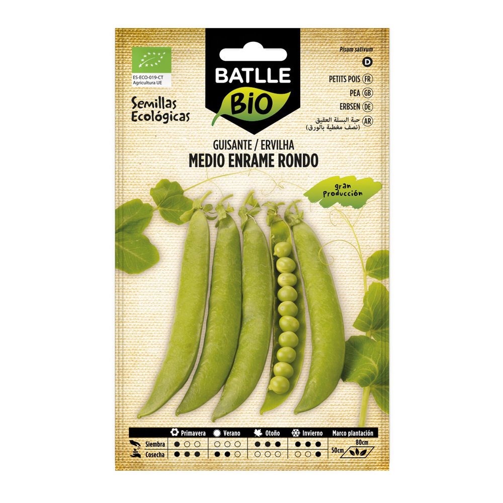 Batlle Ecological Seeds - Medium Vine Rondo Pea (20g)