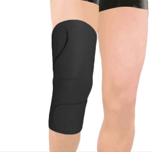 2 x XL Black Adjustable Neoprene Knee Closed Patella Support Brace Sleeve Wrap