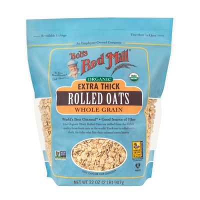 Bob's Red Mill, Organic Extra Thick Rolled Oats, Whole Grain, 32 oz (907 g)