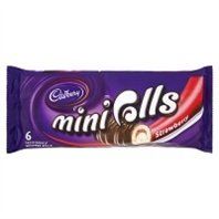 Cadburys Jam Mini Rolls 6 Pack 150g