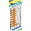 10 packs of super value, more hygienic & less distortion orange interdental brushes, 0.45mm. 80 brushes in total. view 1