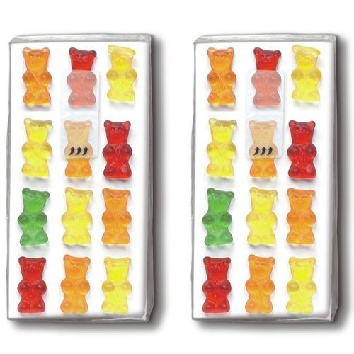 2 x Jelly Babies 10 Handkerchiefs - Gummy Bears/Children/Motif Handkerchiefs