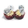24 Precut Musical Music Note Edible Wafer Paper Cupcake Cake Toppers Decorations view 3