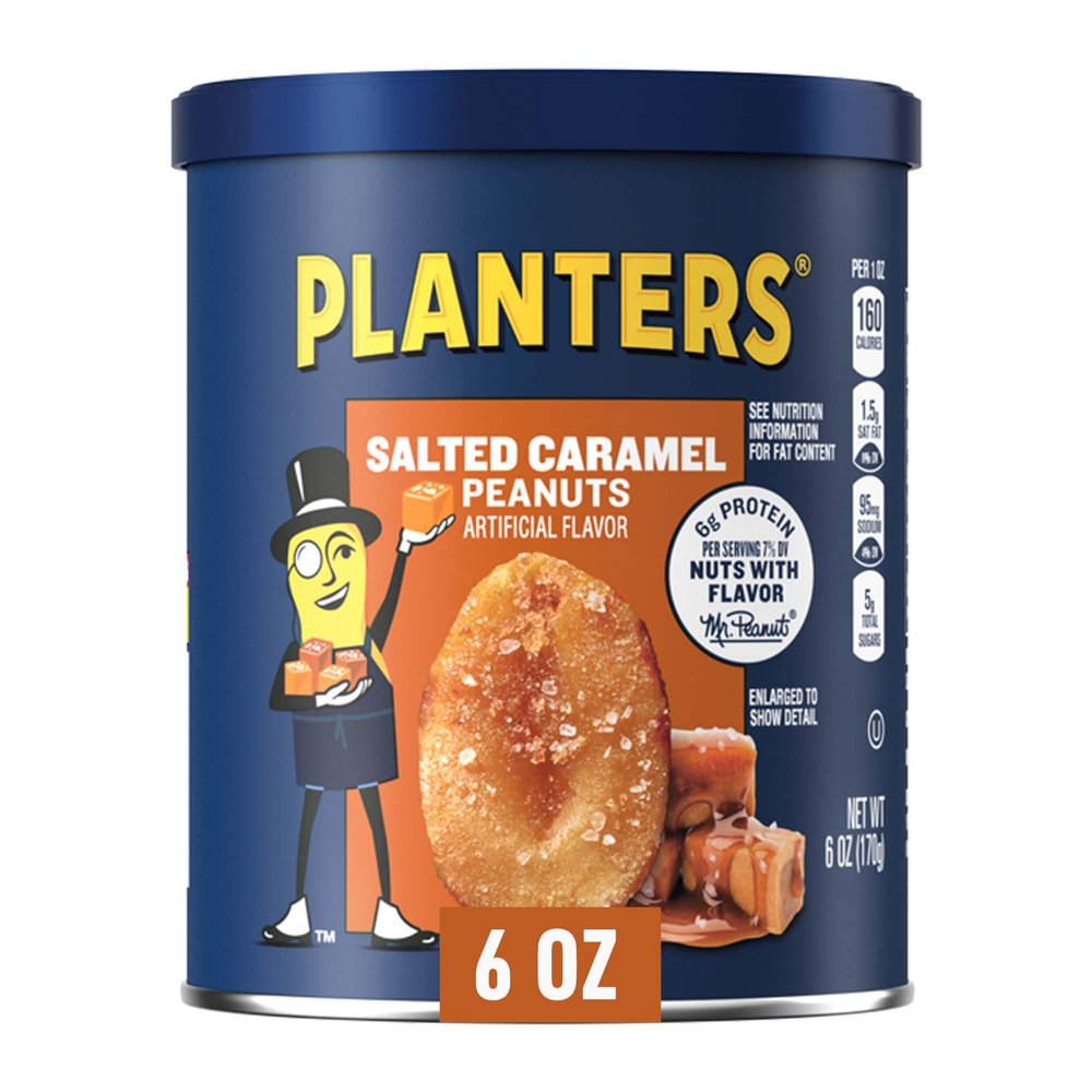 Planters Peanuts, Salted Caramel, 6 Ounce (Pack of 8) by Planters