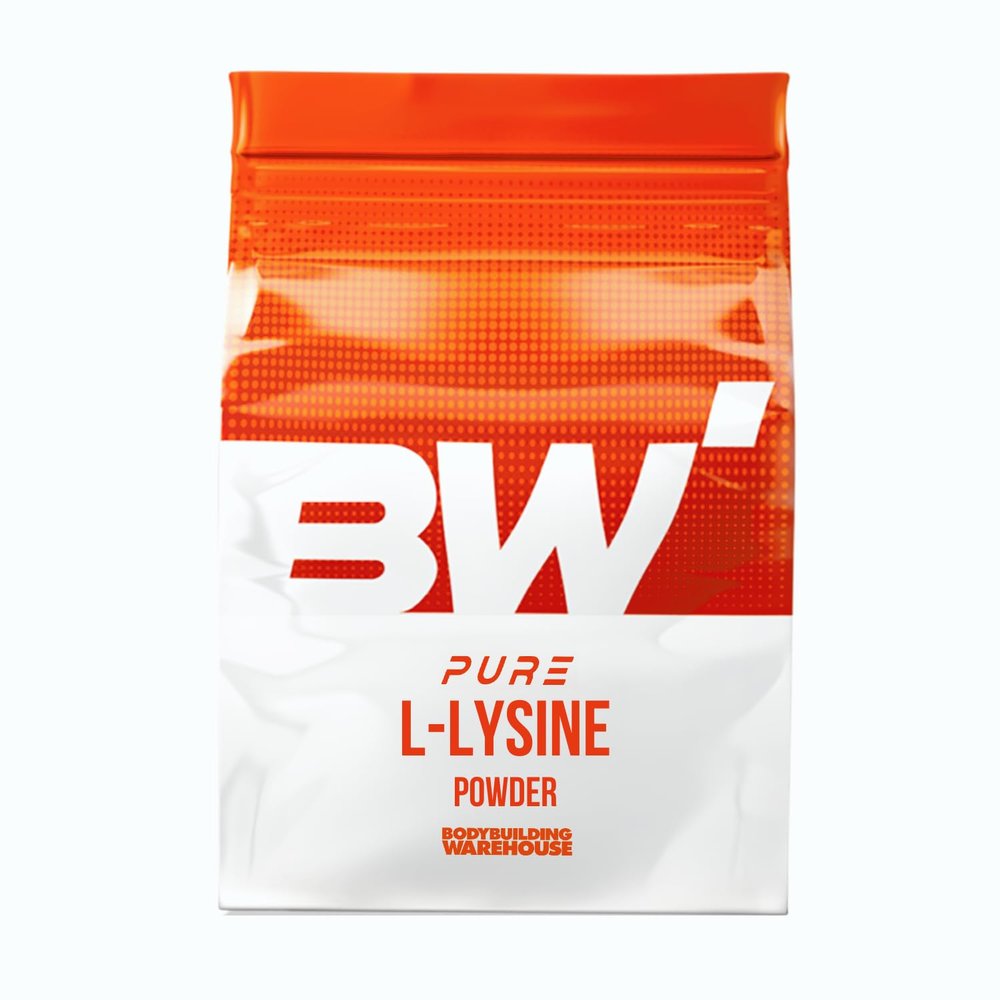Bodybuilding Warehouse, Pure L-Lysine Powder - Collagen Boost & Joint Support - Unflavoured 250g