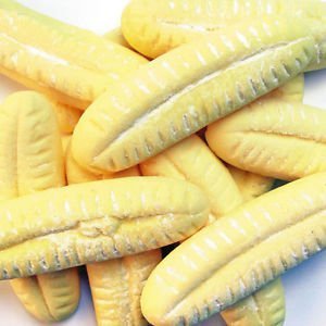 Barratts Bumper Banana Foam Sweets Retro - 100 Gram