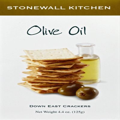 Stonewall Kitchen Olive Oil Crackers, 4.4 Ounce Box