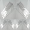 100 5" x 3" x 1.5" Clear Food Safe Cellophane/Cello Bags with Crimped Gusset - Ideal for Sweets and Crafts, 4" Metalic Silver Twist Ties WTH This Order view 2