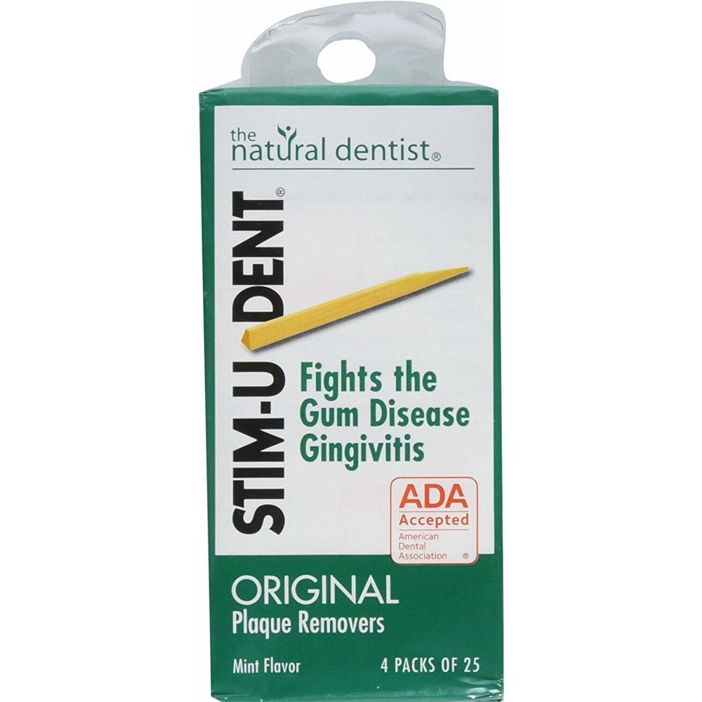 Stim-U-Dent Plaque Removers Mint 100 Each Pack Of 5