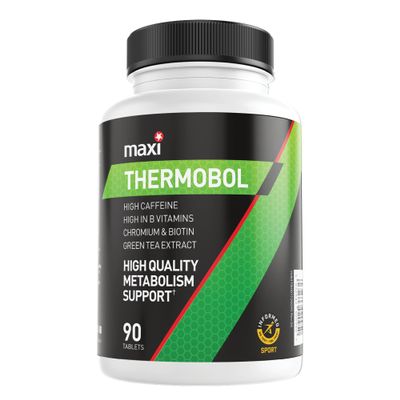 MaxiNutrition  Thermobol - Contains Chromium and Biotin, High in B Vitamins - 100mg Green Tea Extract, 130mg Caffeine per Serving, 90 Tablets