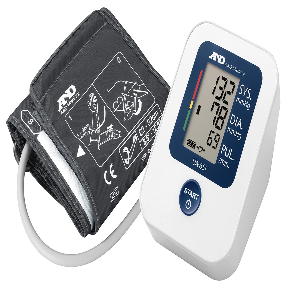 A&D Medical UA-651 Blood Pressure Monitors - NHS Supplied - Tested for Accuracy with Clinical Validation - BP Monitor with Universal Cuff 22cm to 32cm Blood Pressure Machine