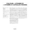 Bulk Calcium, Vitamin D3 and Vitamin K1 Capsules, 1000 mg, Pack of 270 view 3
