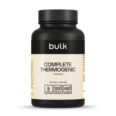 Bulk Complete Thermogenic, Pre-Workout With Caffeine, Chromium, Green Tea, Citrus Aurantium, Kola Nut, BioPerine, Cayenne Pepper, L-Tyrosine, L-Theanine, Pack of 90, 90 Servings, Packaging May Vary
