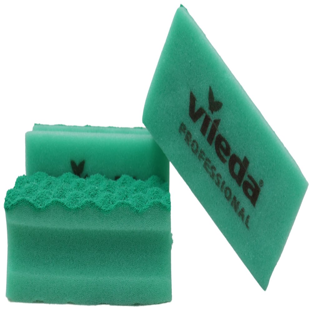 123111 Vileda Puractive Scourer Pack of 10 Green 123111