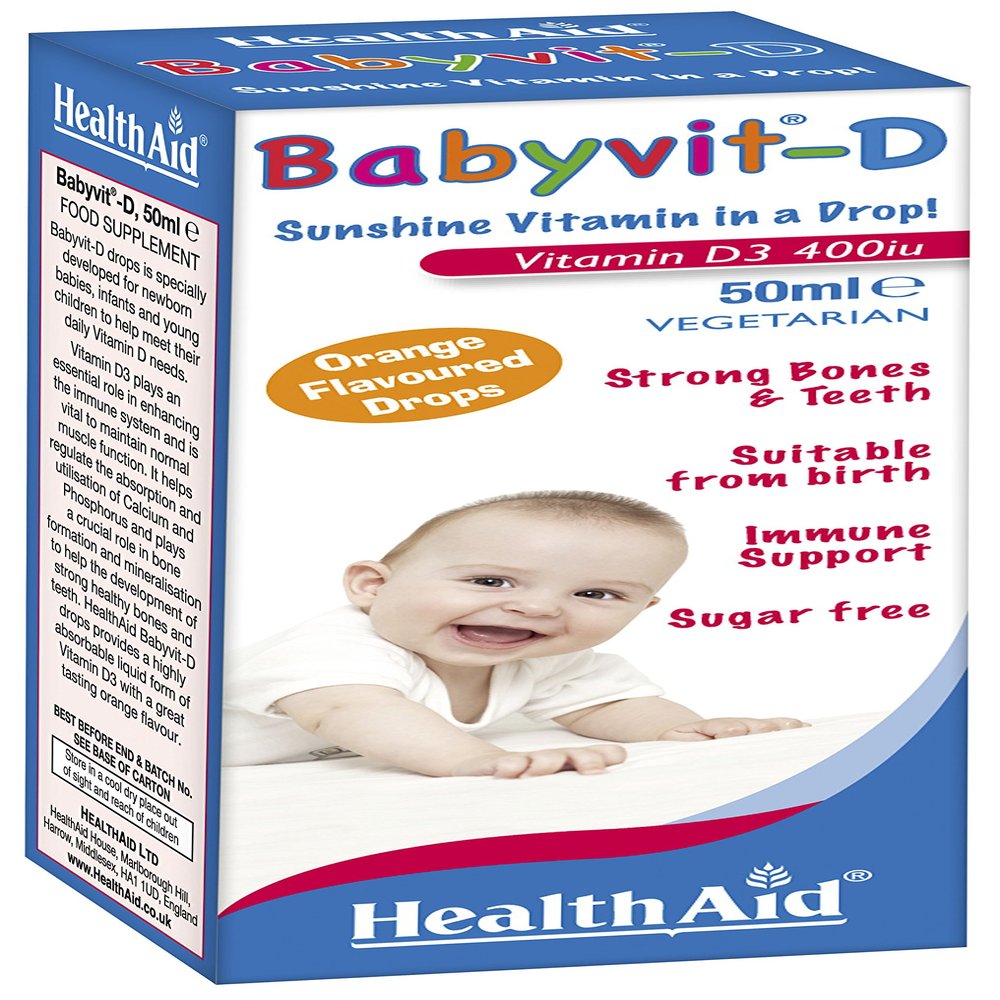 HealthAid 50ml Babyvit-D Drops