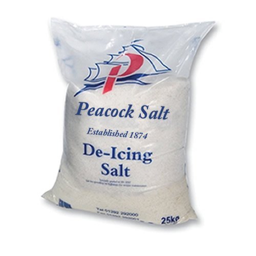 2 X 25KG Premium Quality White Rock Salt DEICING for Snow and ICE Frost MELT