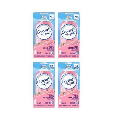 Crystal Light On The Go Pink Lemonade, 10-Packet Box (Pack of 4)