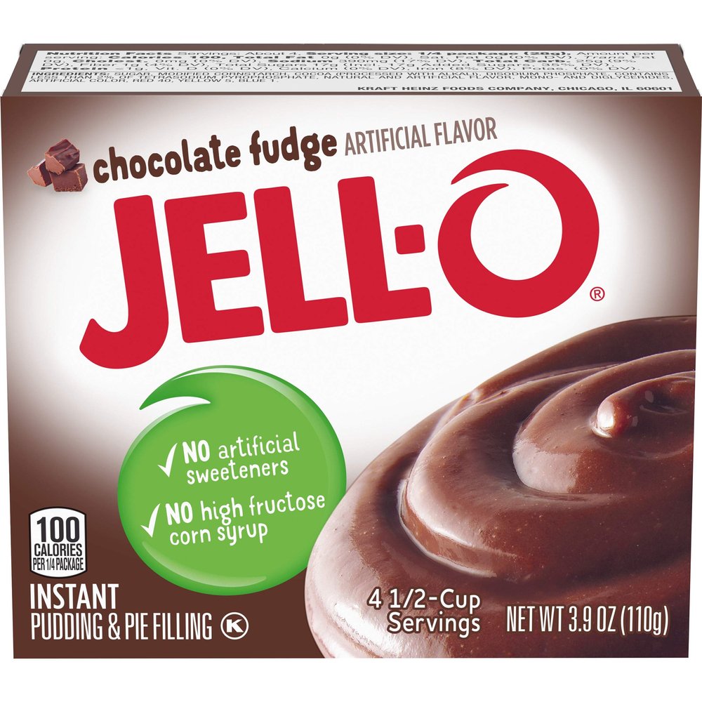 Jell-O Instant Pudding And Pie Filling, Chocolate Fudge, 3.9Ounce Boxes (Pack Of 6)