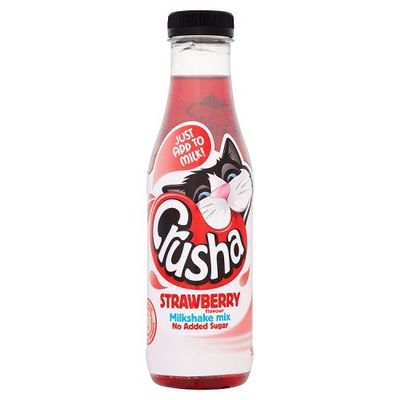 Crusha Strawberry No Added Sugar Milk Shake Mix 500g