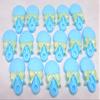 16 Baby Rattles Edible Baby Shower Cupcake Toppers (Blue) view 1