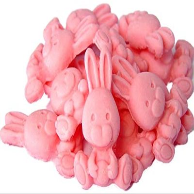 12 Edible Easter Rabbit Cake Cupcake Decorations (Pink)