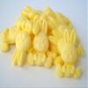 12 Edible Easter Rabbit Cake Cupcake Decorations (Yellow) view 2