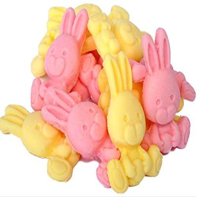 12 Edible Easter Rabbit Cake Cupcake Decorations (6 Pink 6 Yellow)