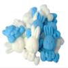 12 Edible Easter Rabbit Cake Cupcake Decorations (6 Blue 6 White) view 1