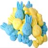 12 Edible Easter Rabbit Cake Cupcake Decorations (6 Blue 6 Yellow) view 1